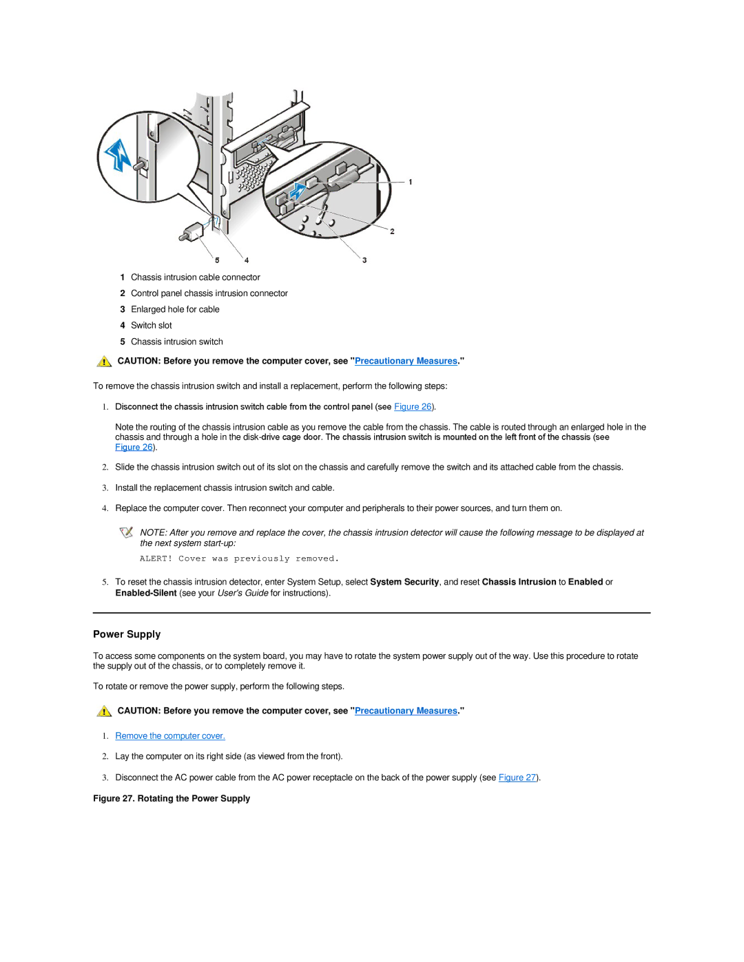 Dell 420 manual Power Supply 