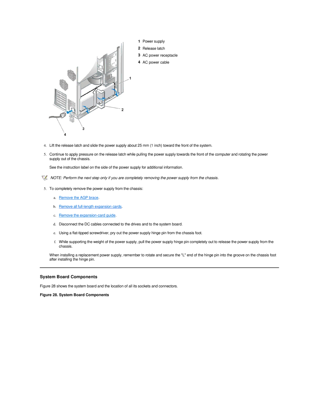 Dell 420 manual System Board Components 