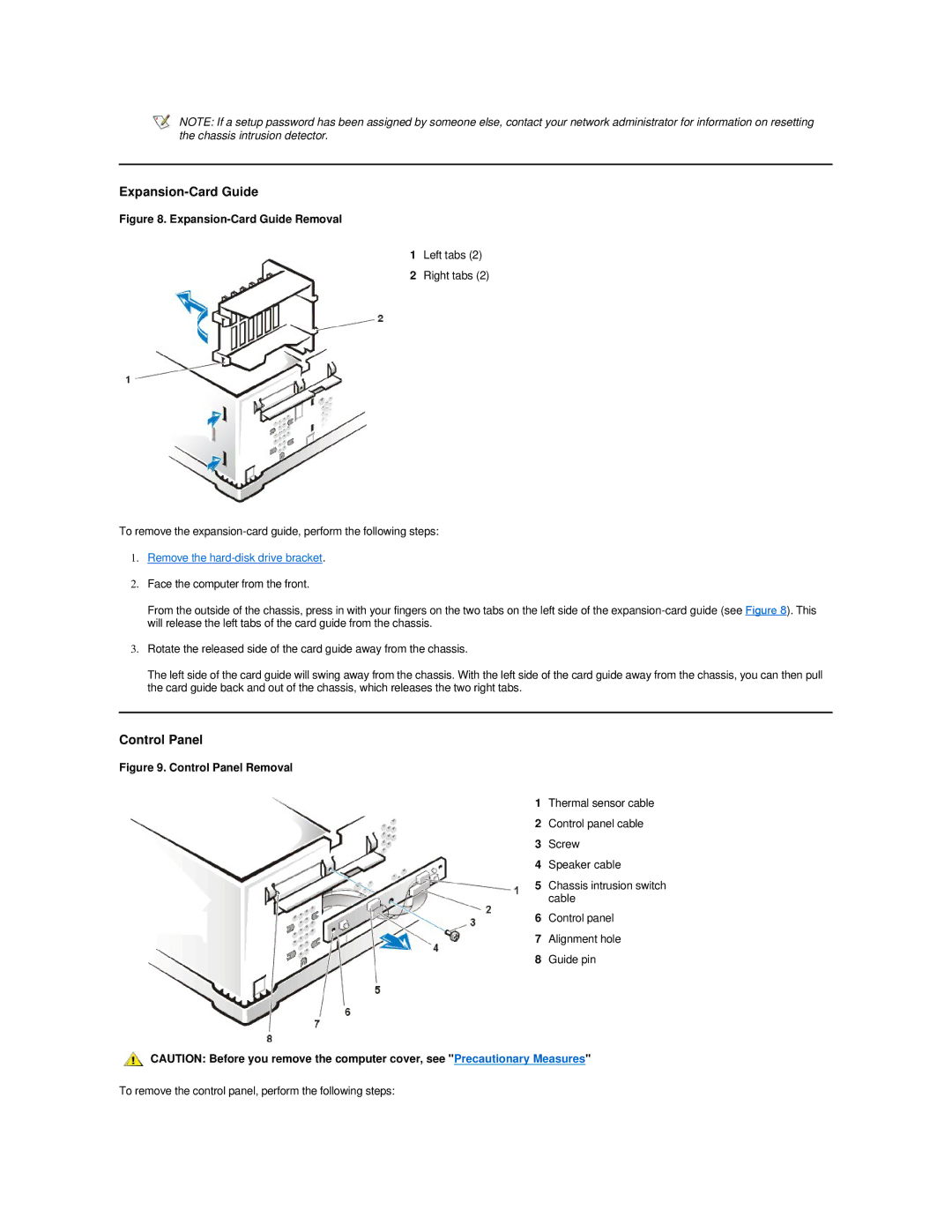 Dell 420 manual Expansion-Card Guide, Control Panel 