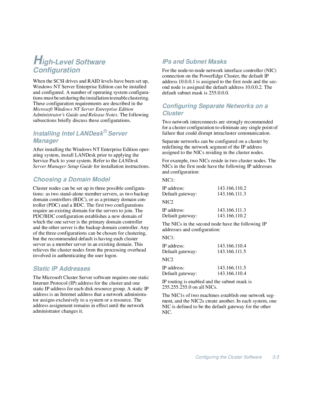 Dell 4200 manual High-Level Software Configuration 