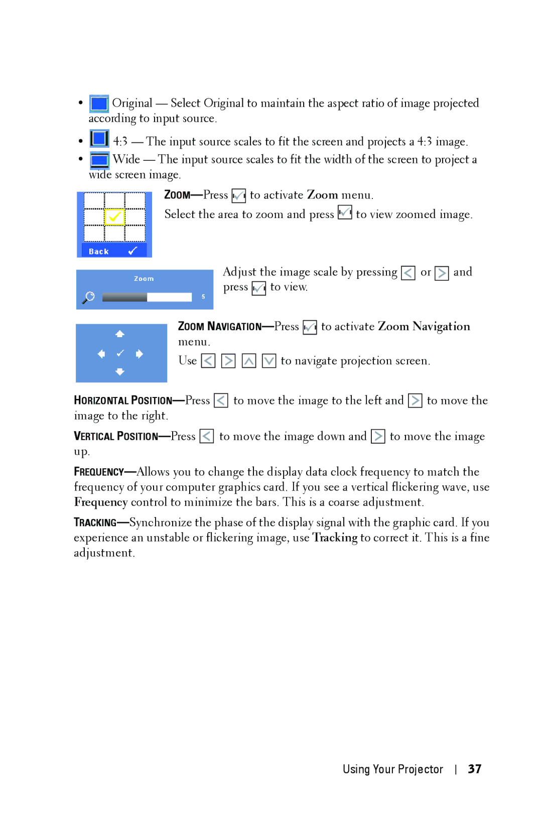 Dell 4210X manual Using Your Projector 