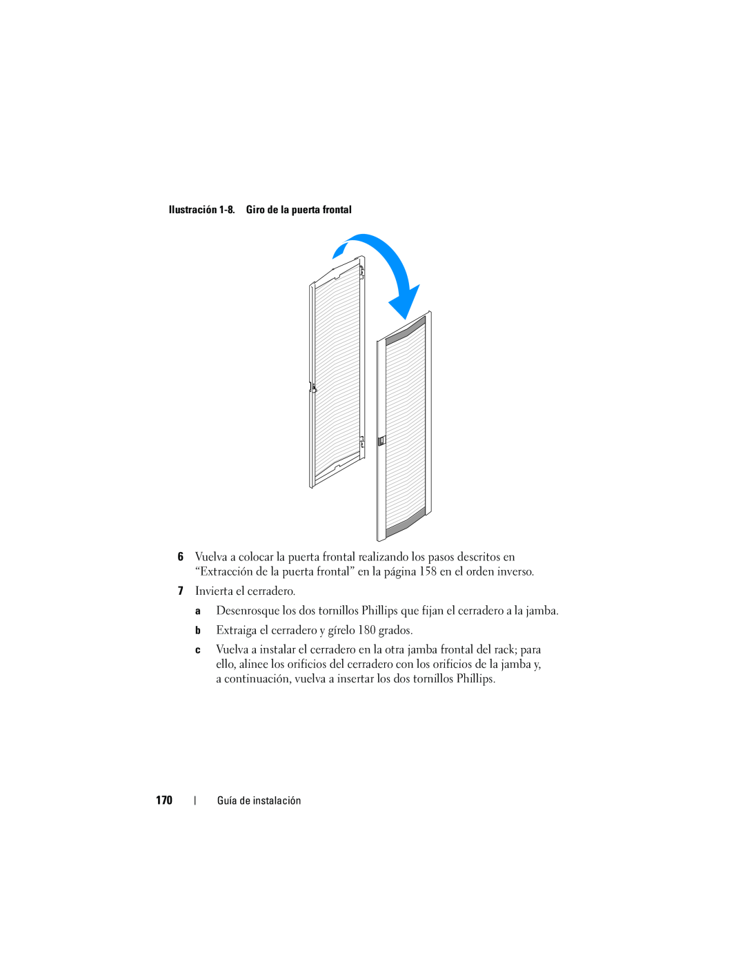 Dell 4220 manual Invierta el cerradero 