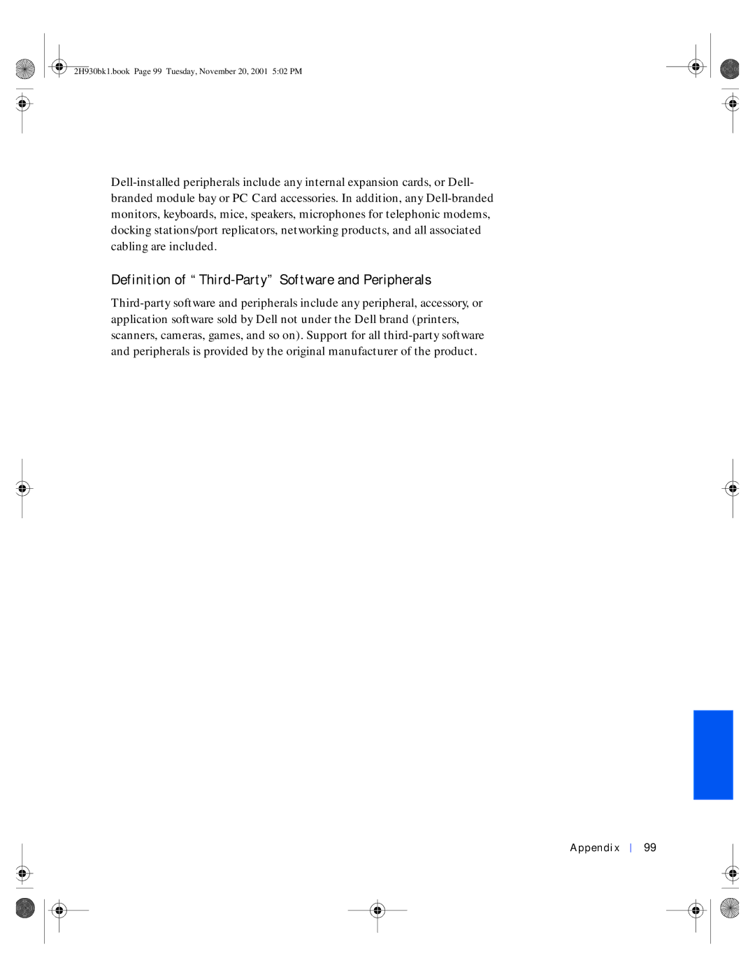 Dell 4300 manual Definition of Third-Party Software and Peripherals 