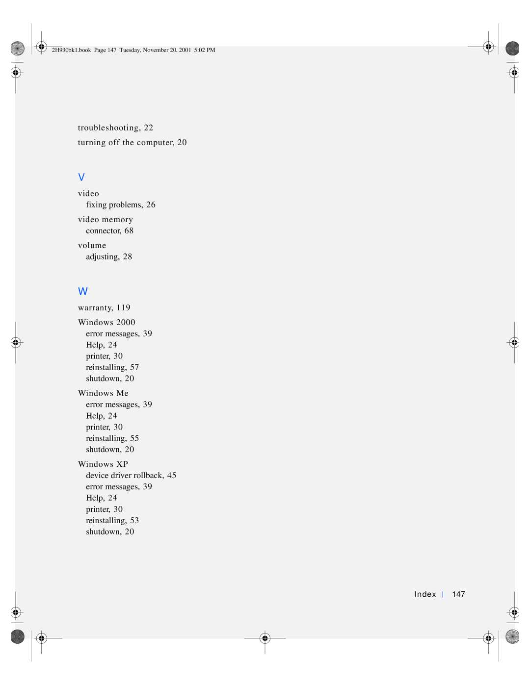 Dell 4300 manual Index 147 