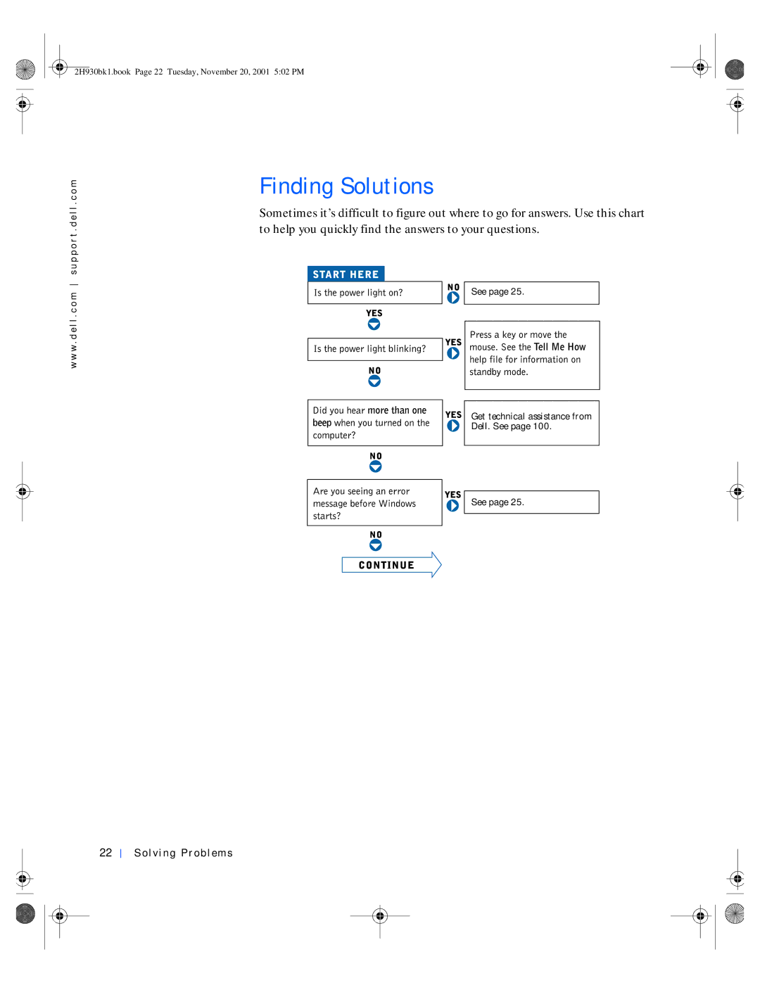 Dell 4300 manual Finding Solutions, Solving Problems 