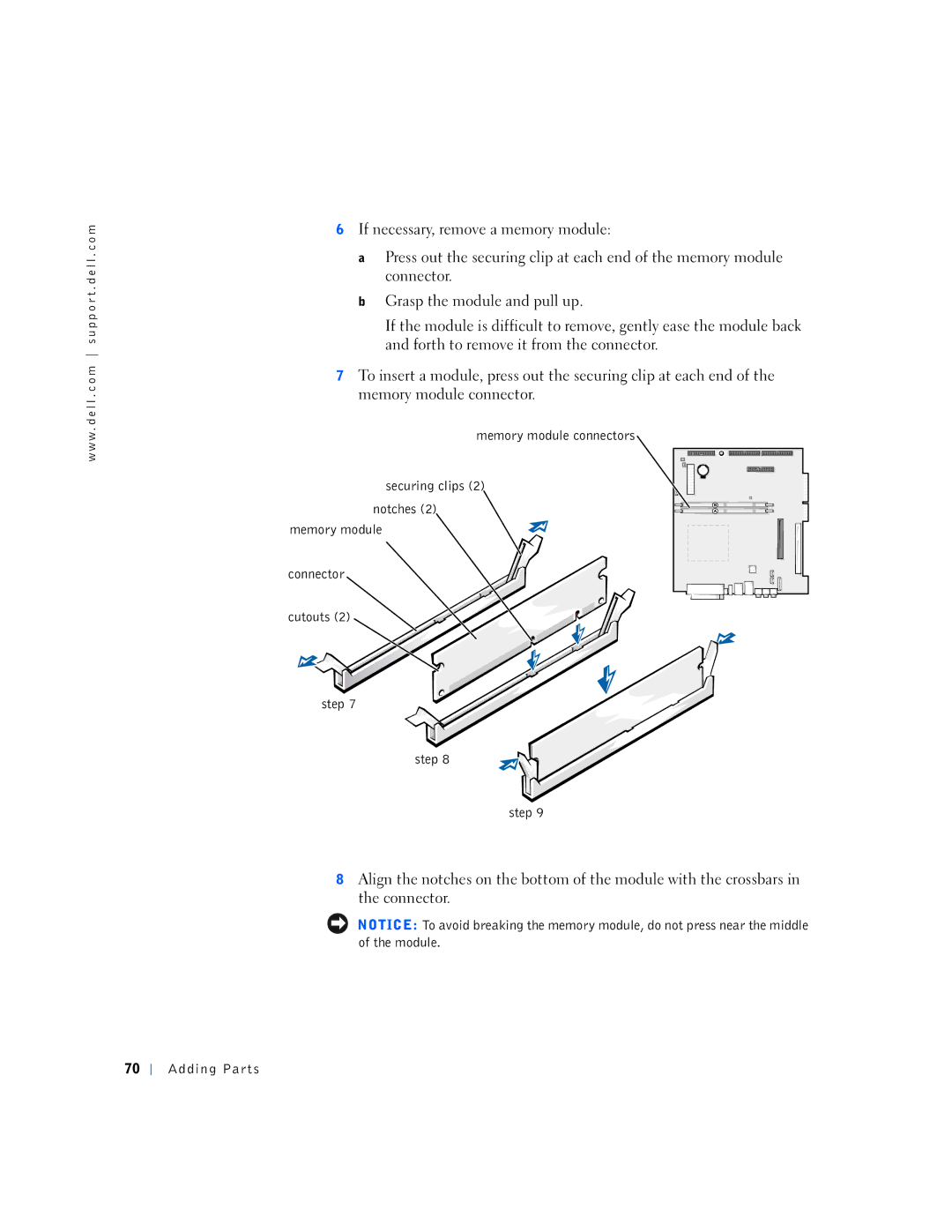 Dell 4300s, 6K797 manual Adding Parts 