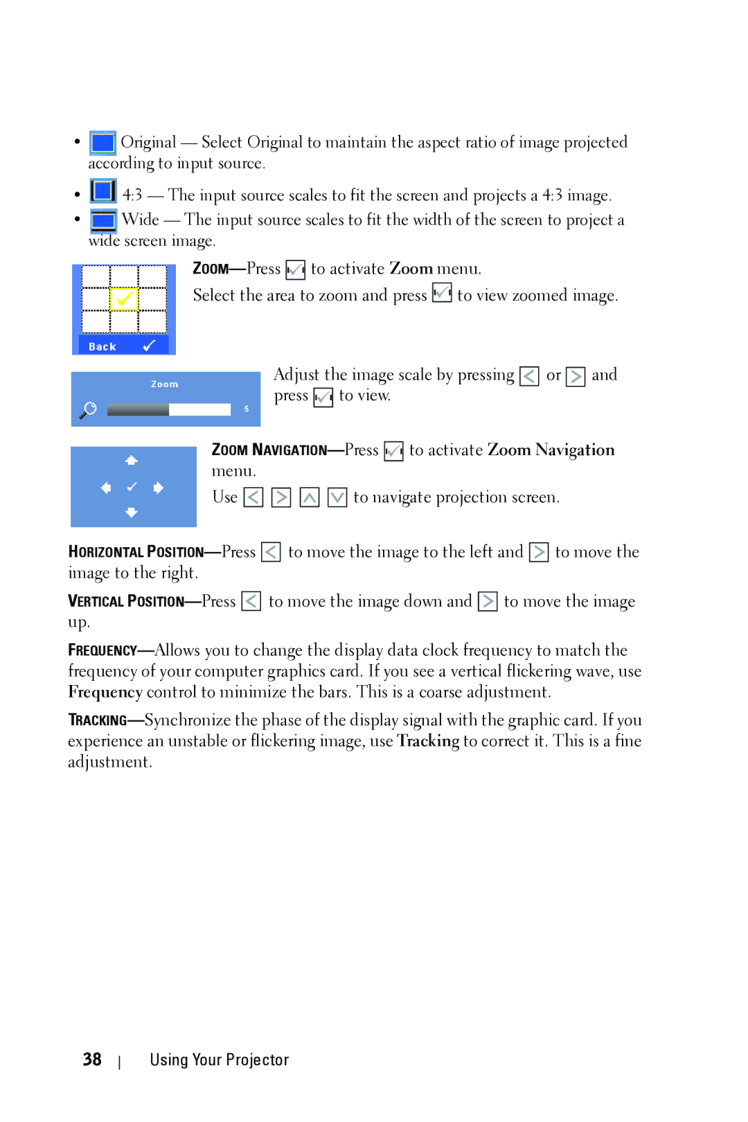 Dell 4310WX manual Using Your Projector 