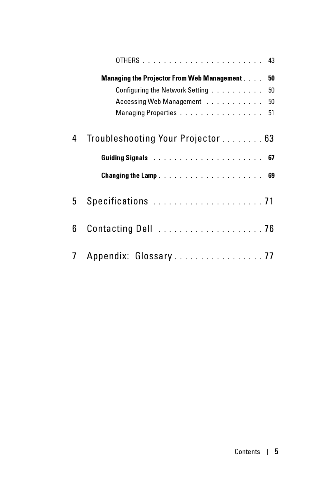 Dell 4310WX manual Troubleshooting Your Projector 