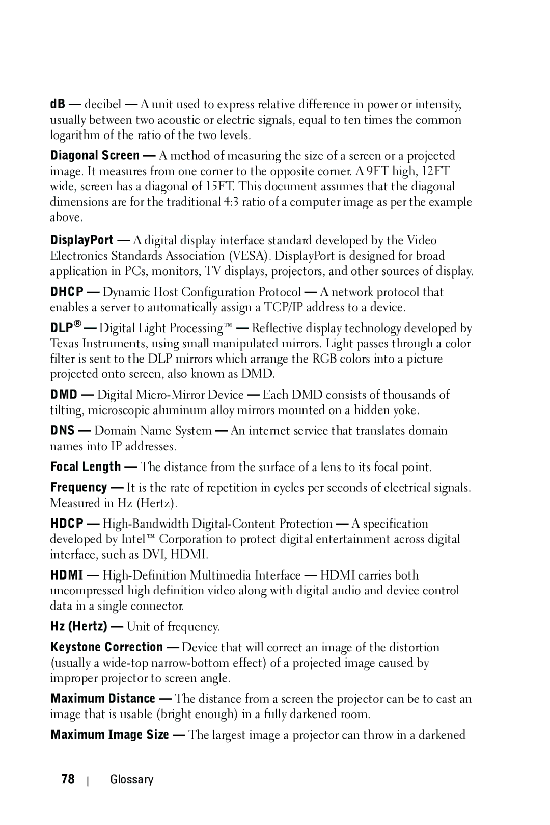 Dell 4310WX manual Glossary 