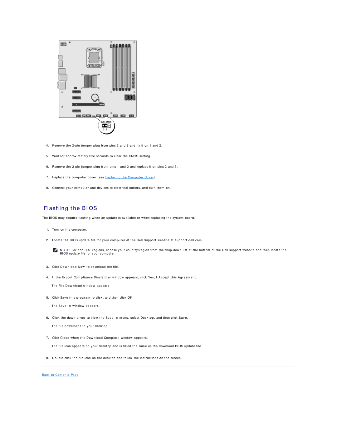 Dell 435MT manual Flashing the Bios, Click Save this program to disk, and then click OK 