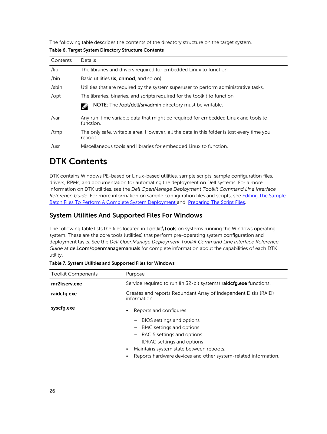 Dell 4.4 manual DTK Contents 