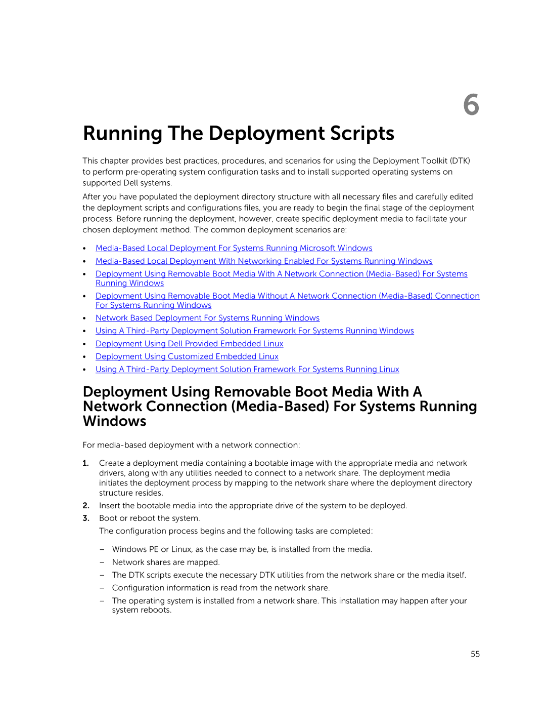 Dell 4.4 manual Running The Deployment Scripts 