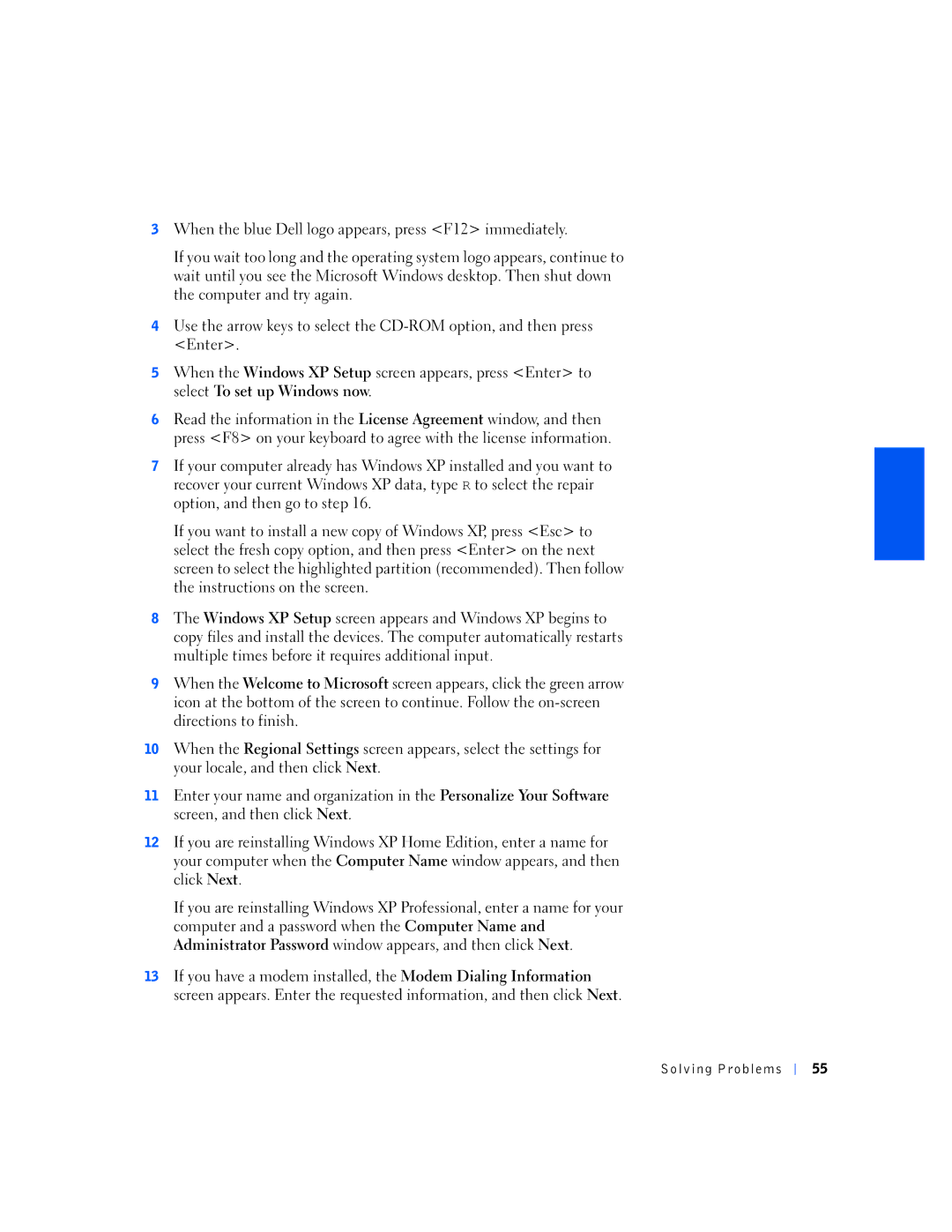 Dell 4400 manual Solving Problems 