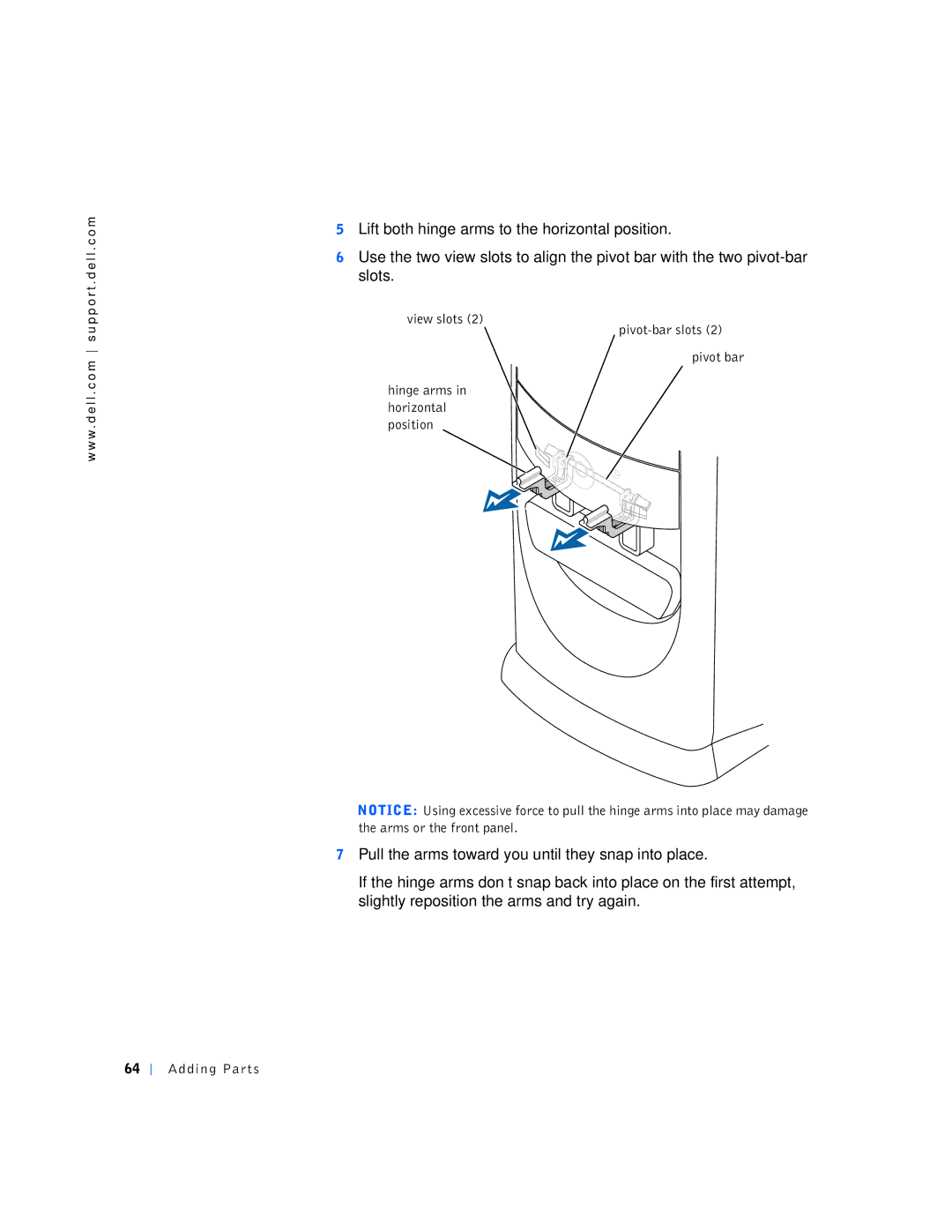 Dell 4400 manual Adding Parts 