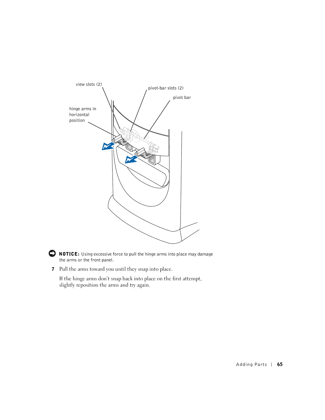 Dell 9N756, 4500 manual Adding Parts 