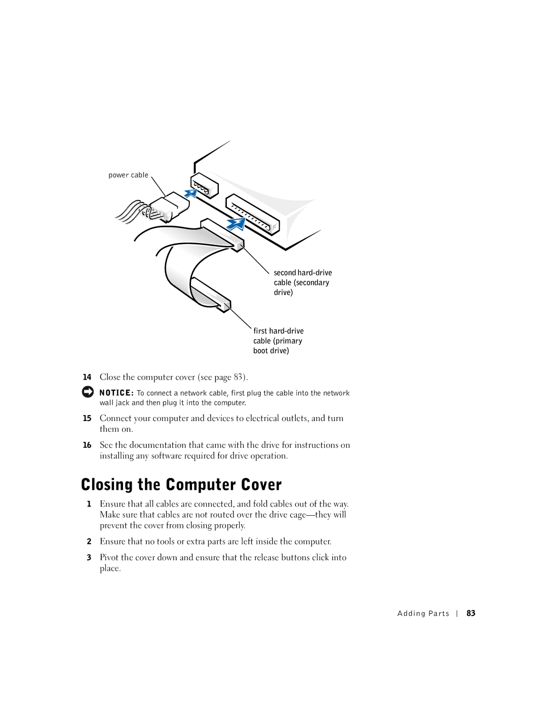 Dell 9N756, 4500 manual Power cable 