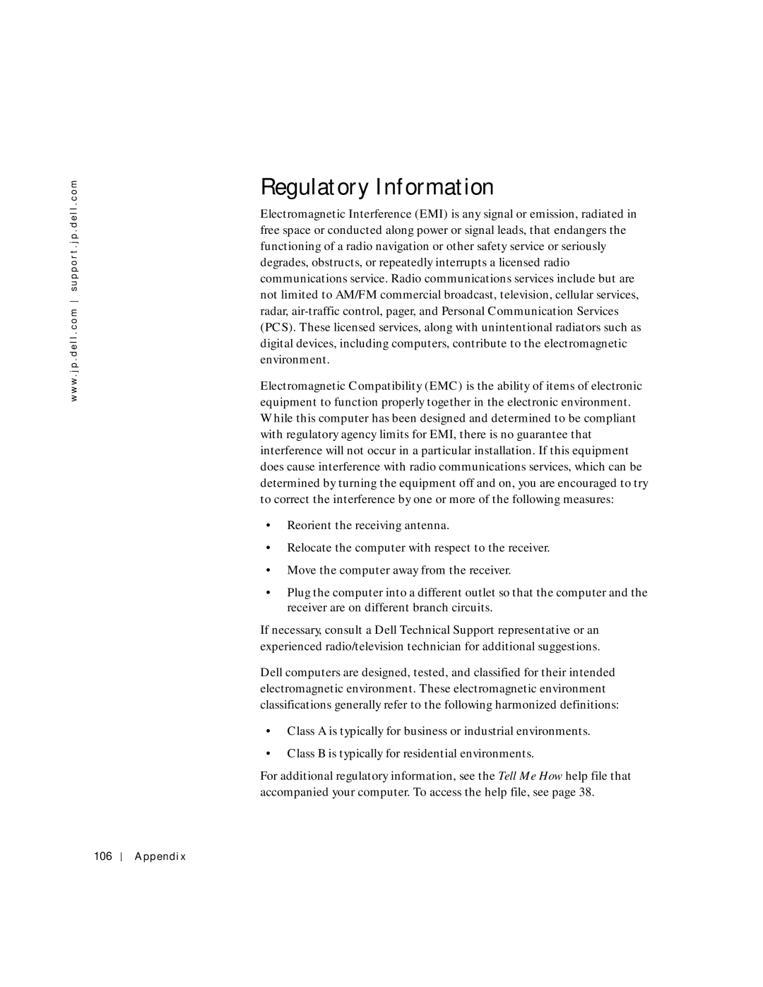 Dell 4500C, 6M515 manual Regulatory Information 