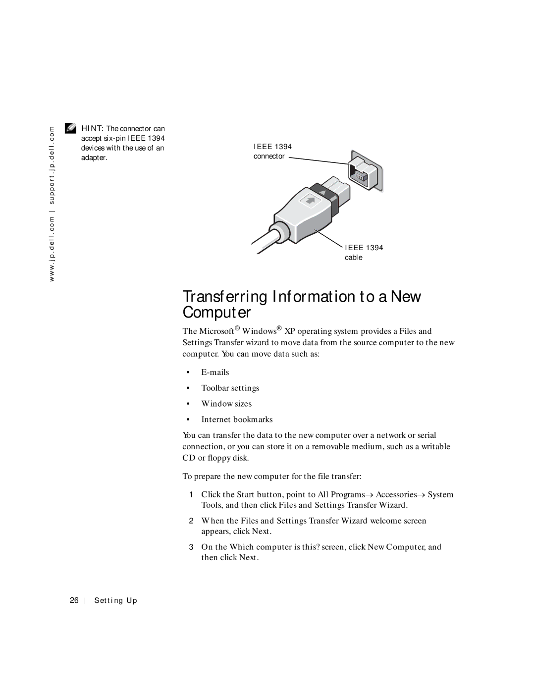 Dell 4500C, 6M515 manual Transferring Information to a New Computer 