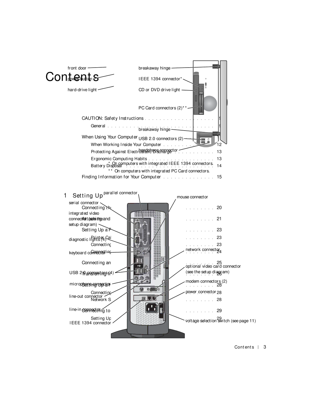 Dell 4500C manual Contents 