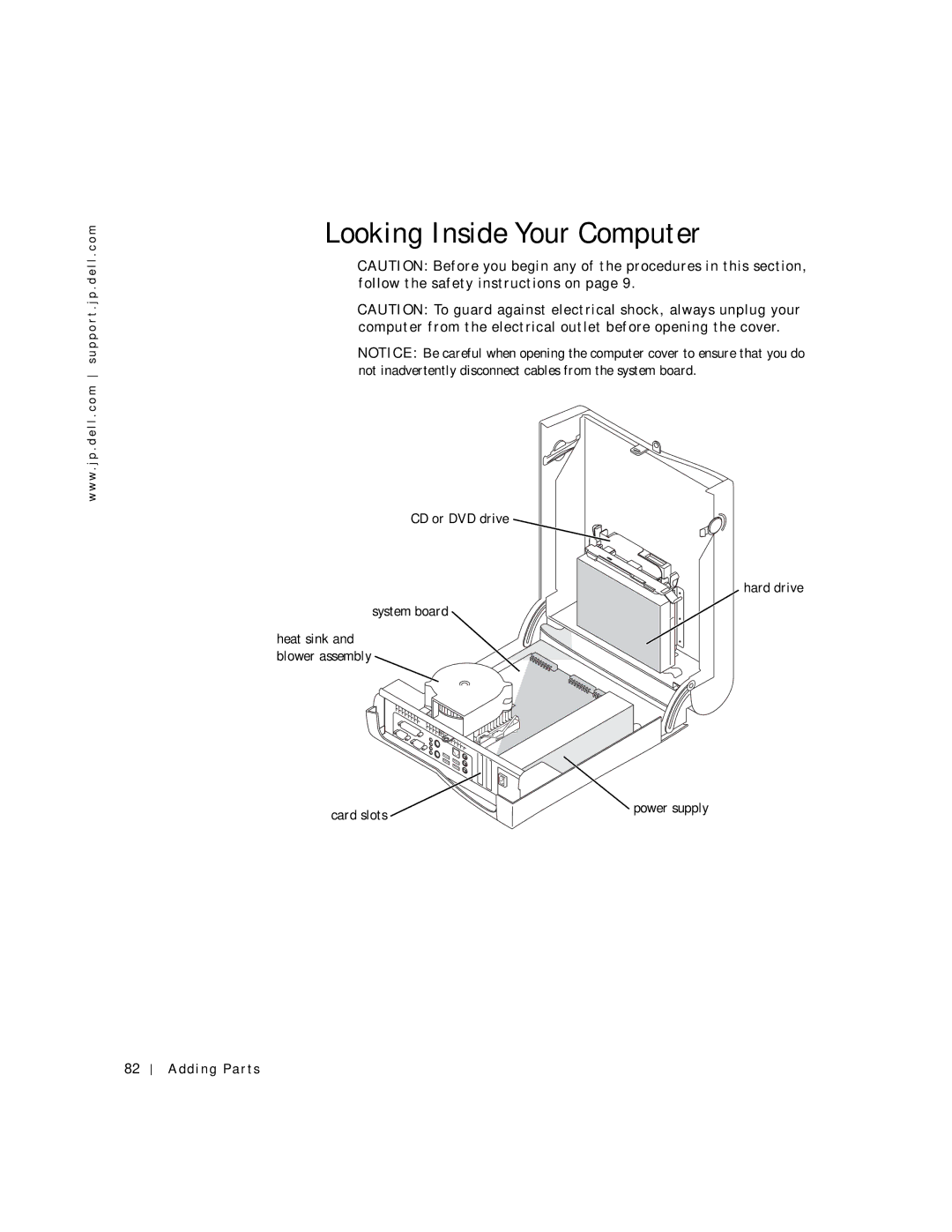 Dell 4500C manual Looking Inside Your Computer 