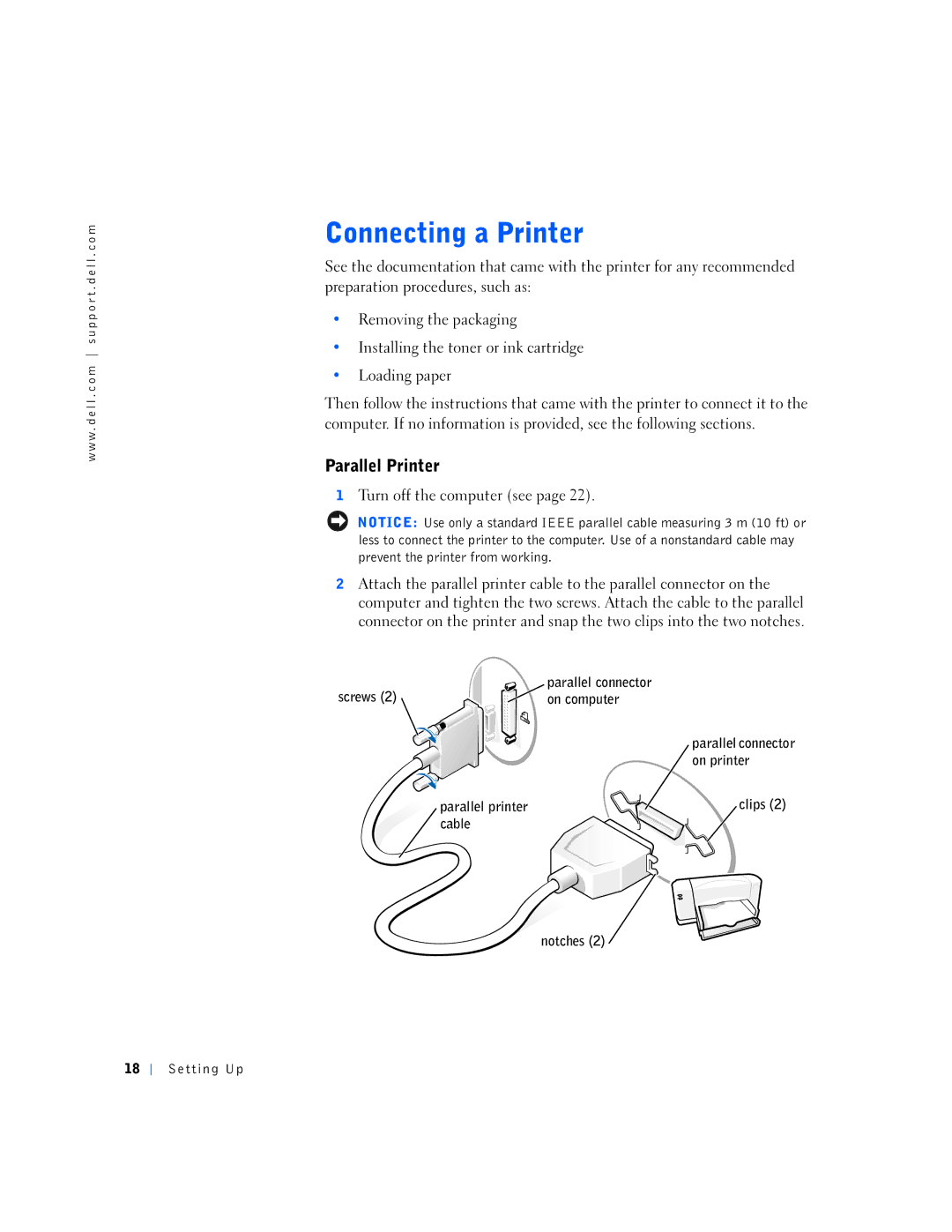 Dell 4500S manual Parallel Printer 