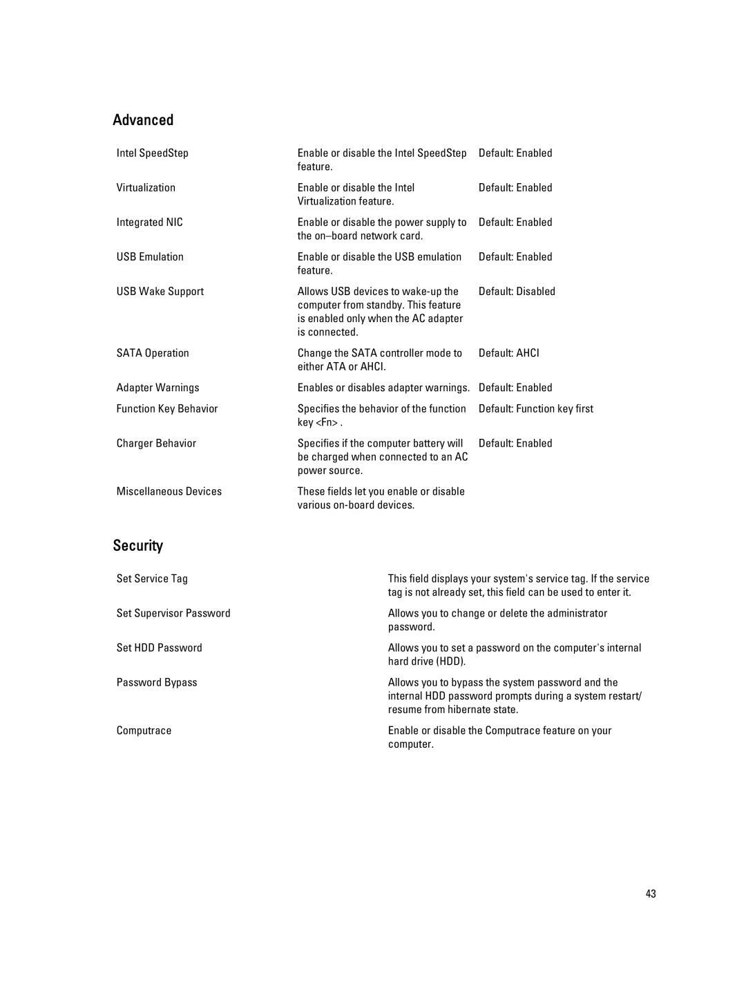 Dell 469-3486 owner manual Advanced 