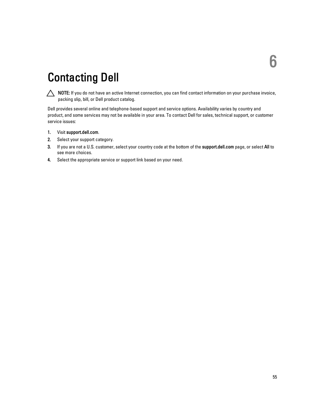 Dell 469-3486 owner manual Contacting Dell 