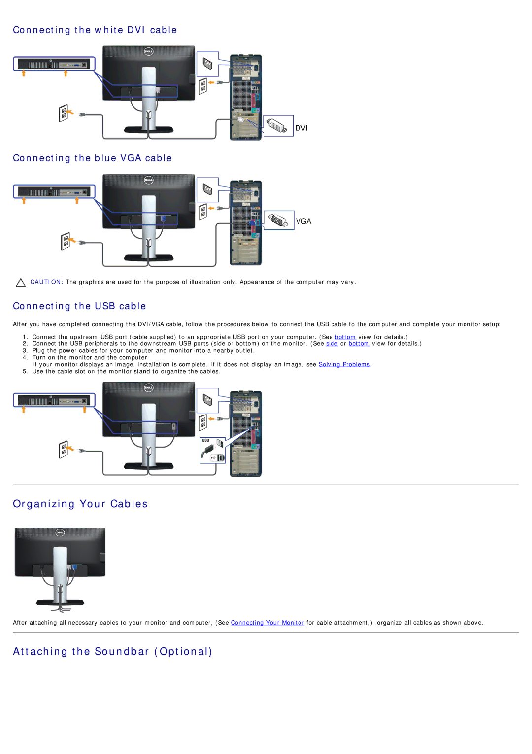 Dell 4691623 manual Organizing Your Cables 