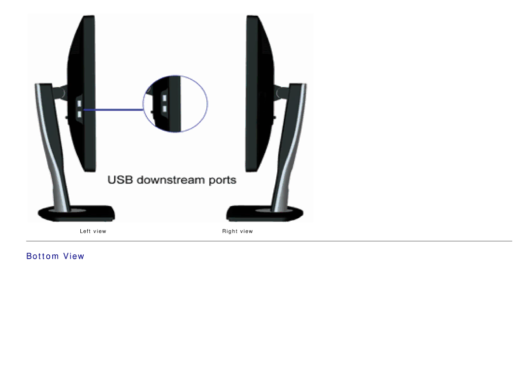 Dell 4691623 manual Bottom View, Left view Right view 