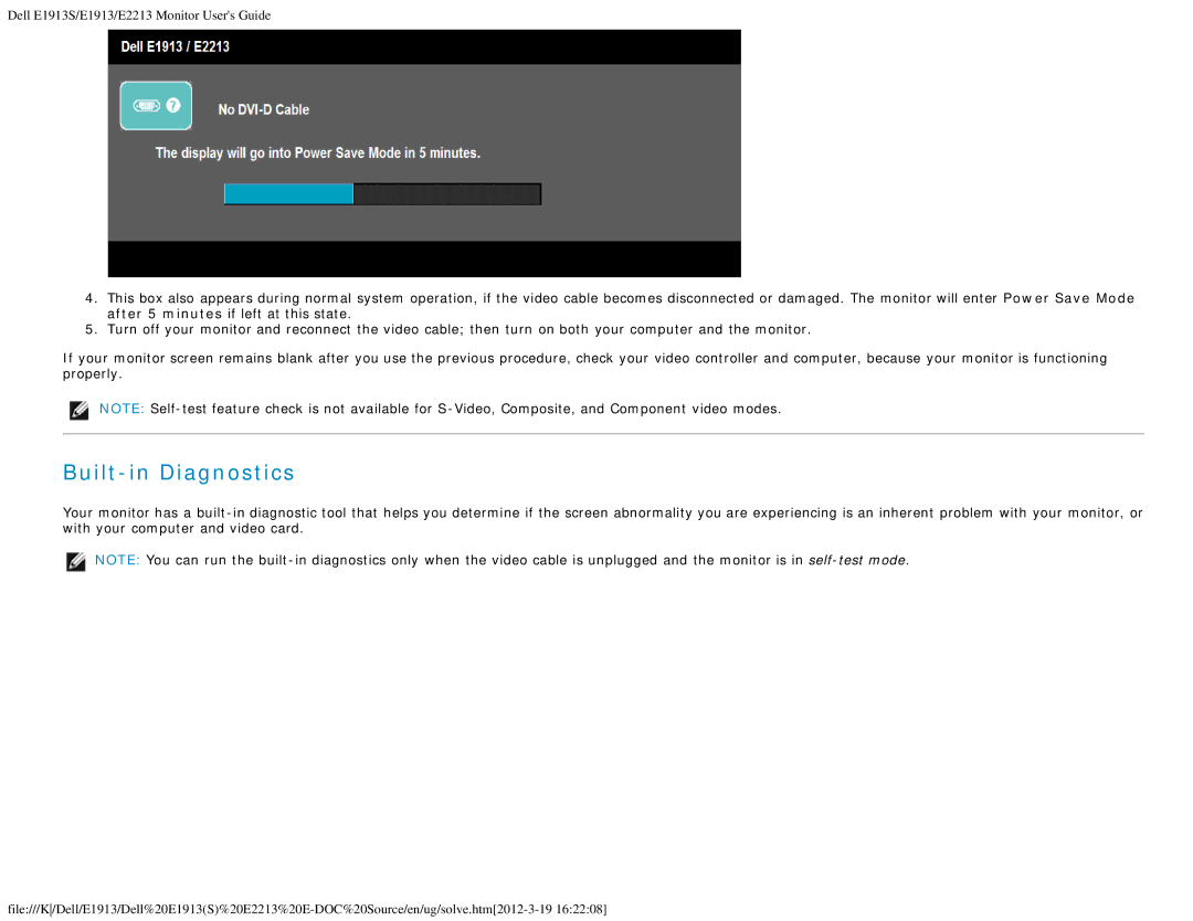 Dell 4693132 appendix Built-in Diagnostics 