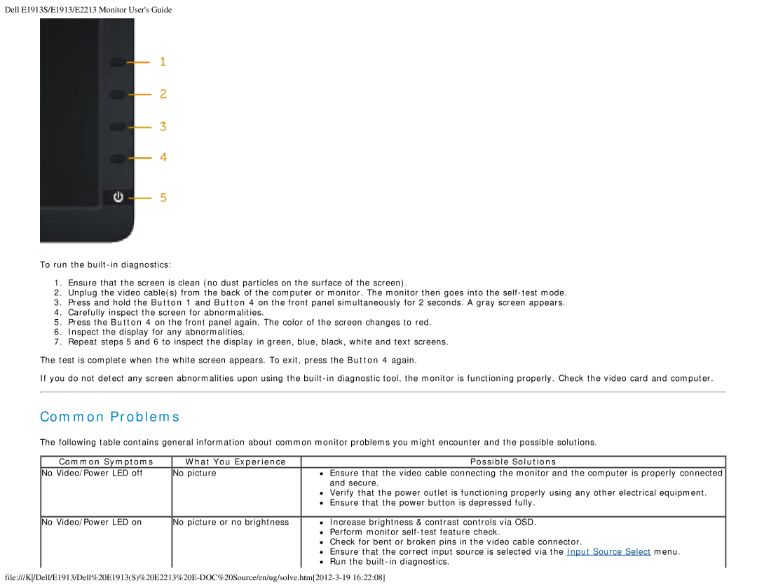 Dell 4693132 appendix Common Problems 