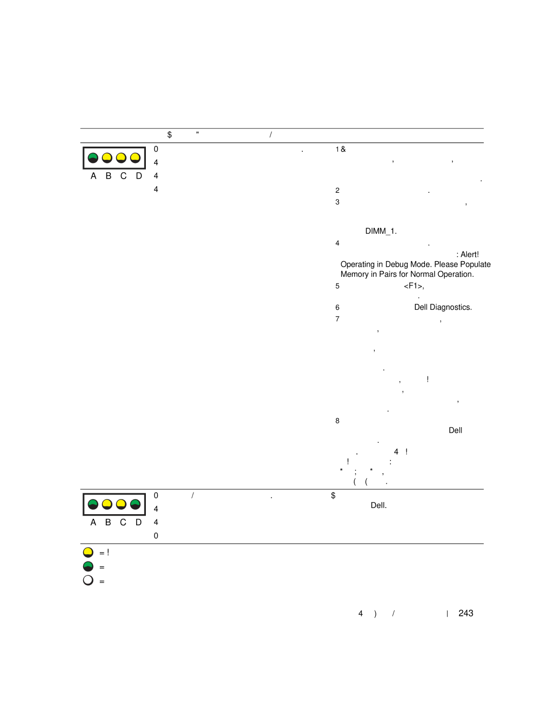 Dell 670, 470 manual 243 