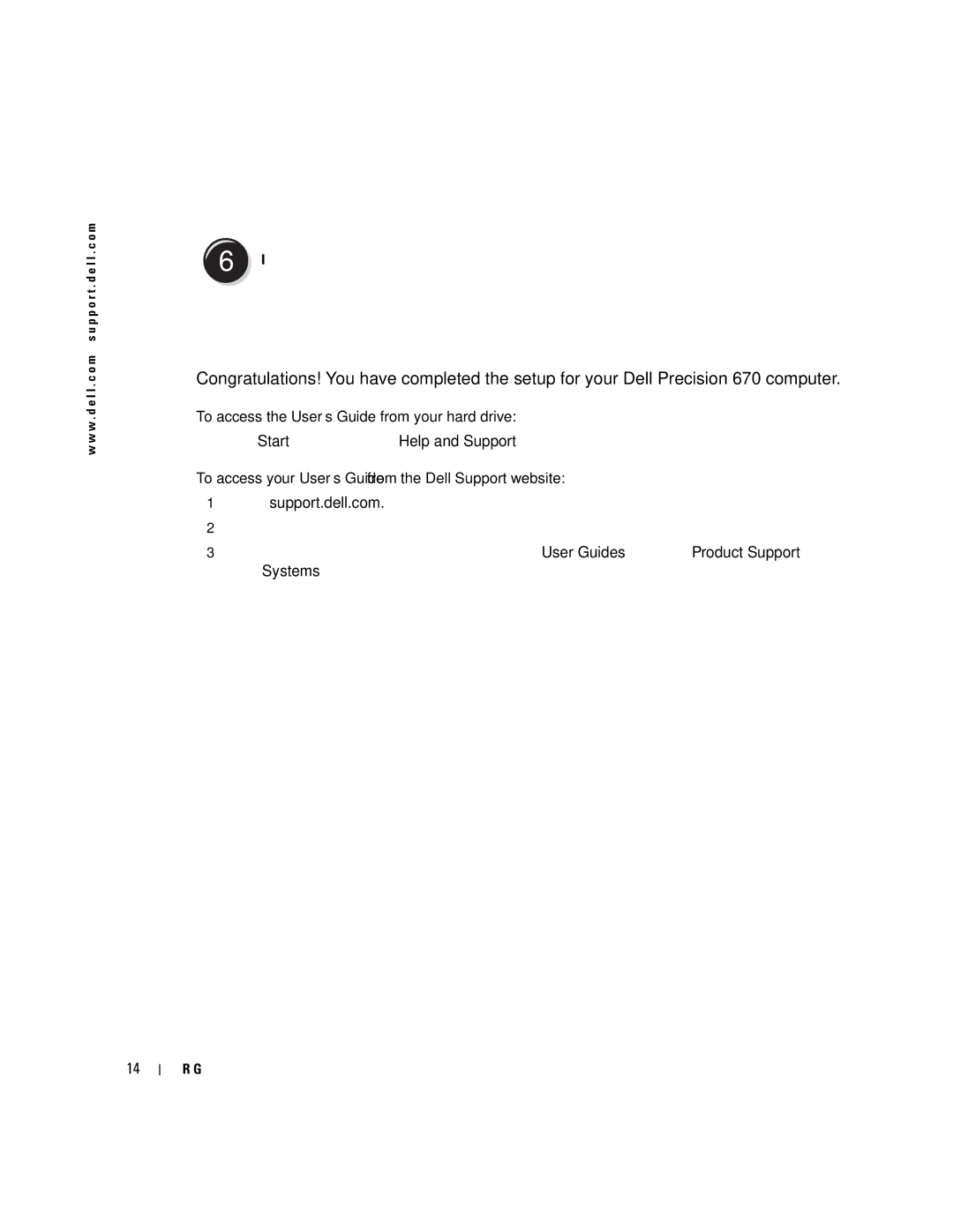 Dell 470, 670 manual Quick Reference Guide 