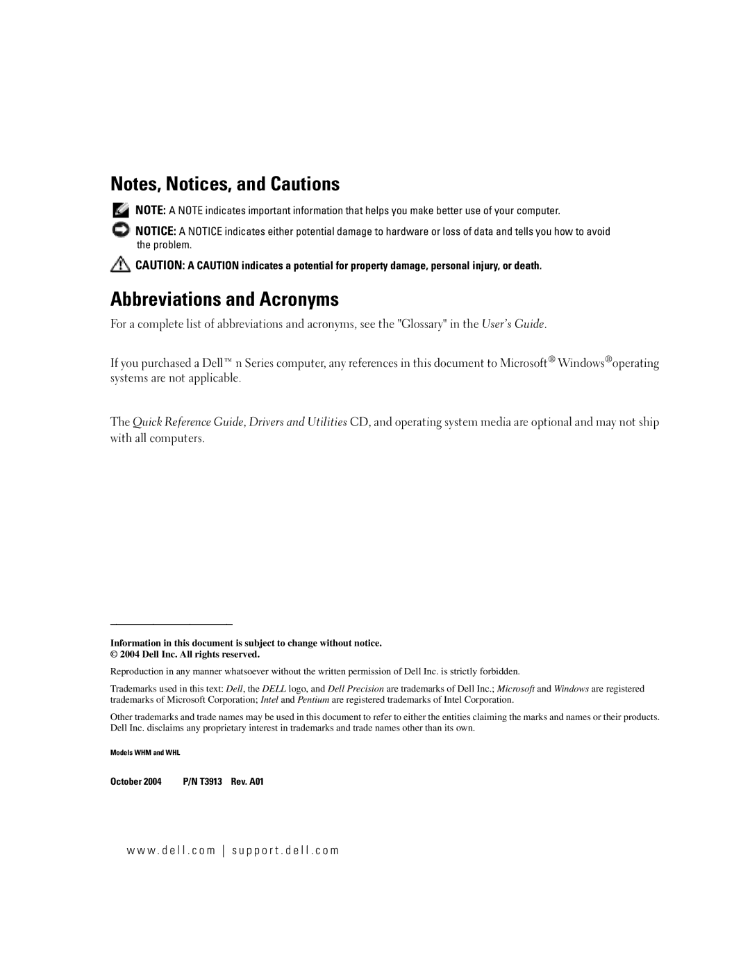 Dell 470, 670 manual Abbreviations and Acronyms 