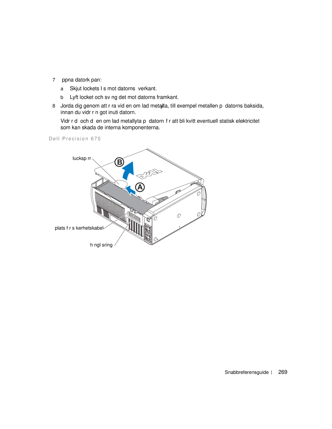 Dell 670, 470 manual 269, L l P r e c i s i o n 6 7 