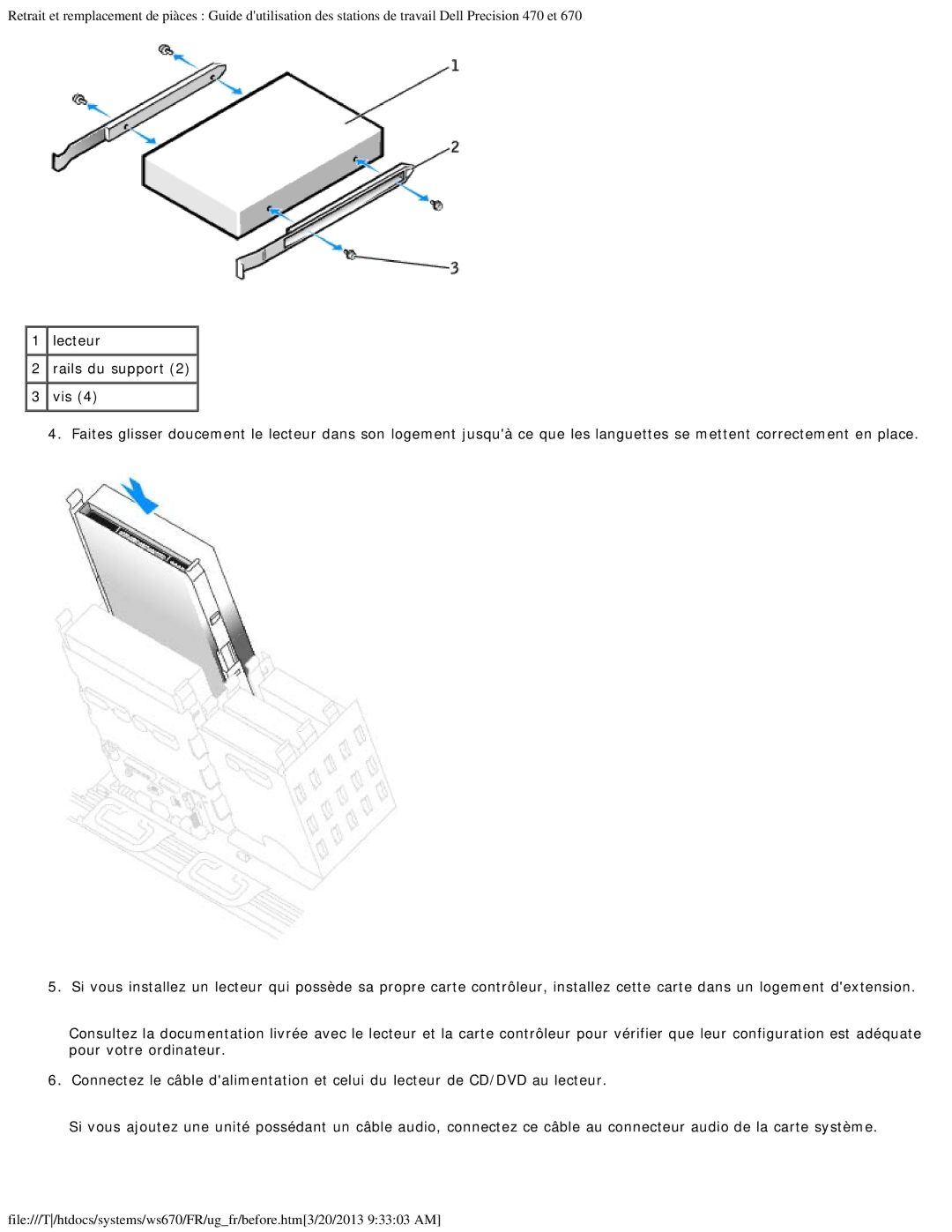 Dell 470 et 670 manual 