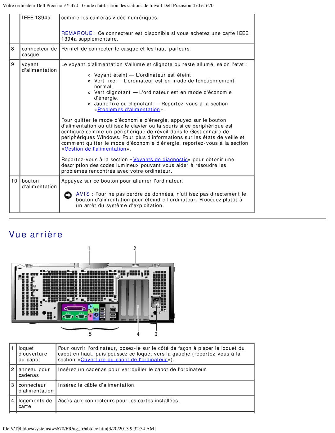 Dell 470 et 670 manual Problèmes rencontrés avec votre ordinateur, Loquet 