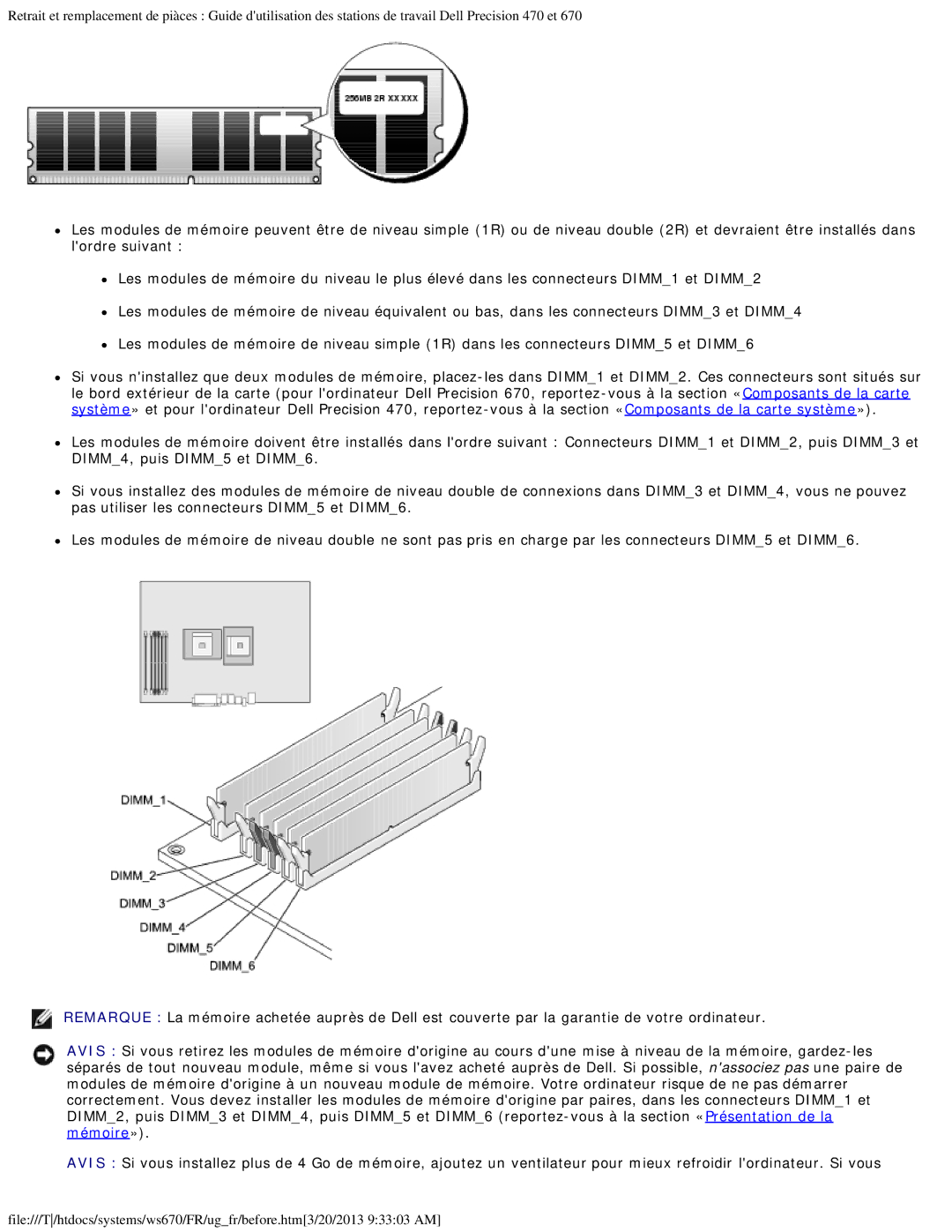 Dell 470 et 670 manual 