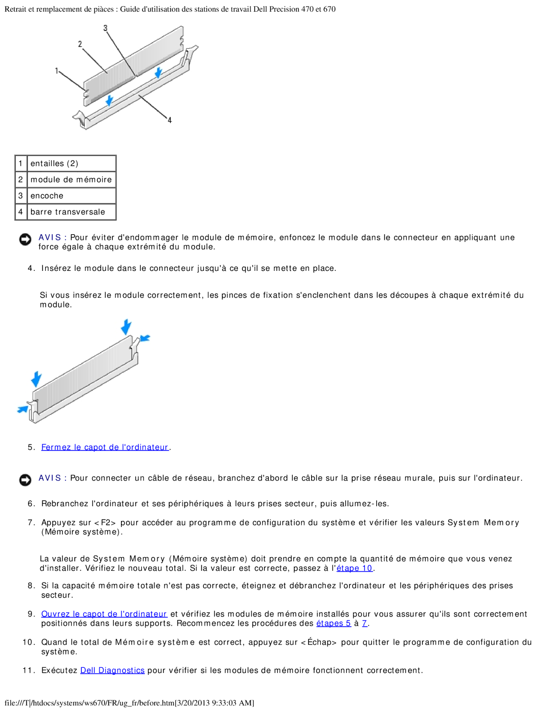 Dell 470 et 670 manual Fermez le capot de lordinateur 