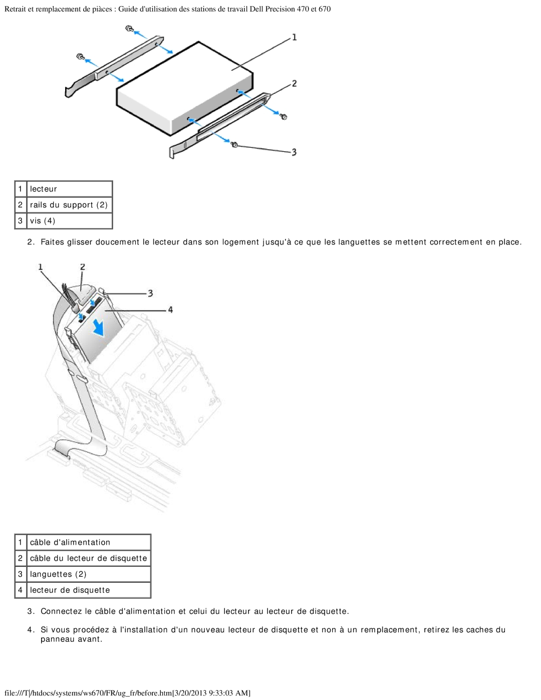 Dell 470 et 670 manual 