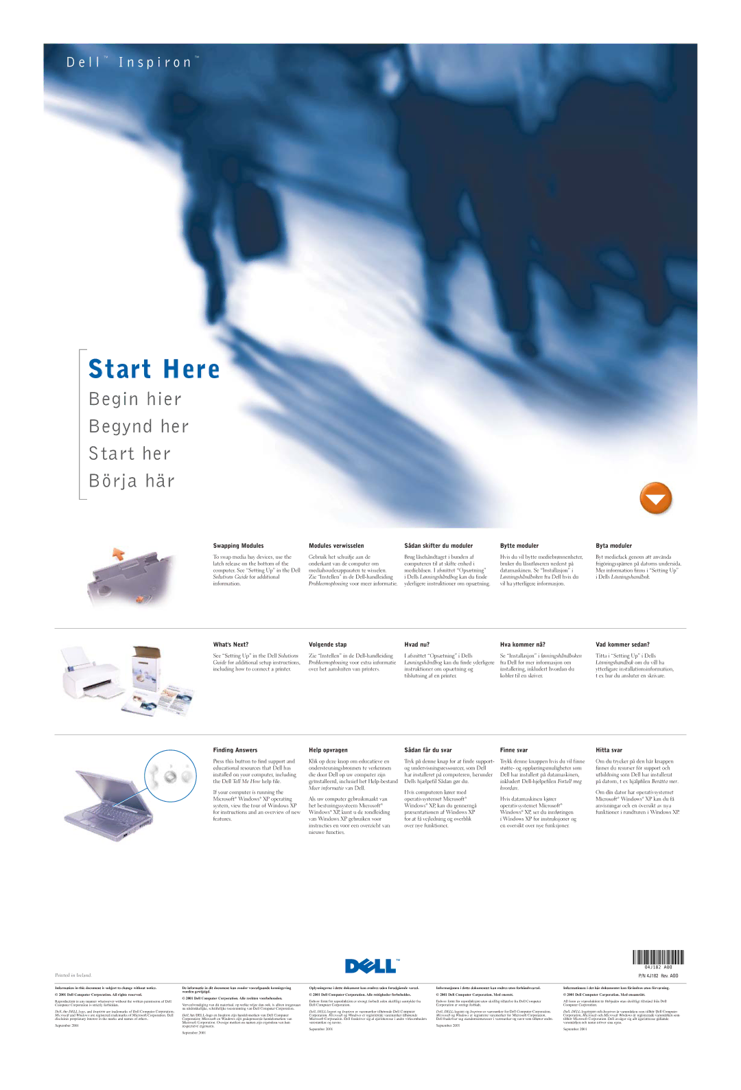 Dell 4J182 manual Swapping Modules, Modules verwisselen Sådan skifter du moduler, Bytte moduler, Byta moduler, Whats Next? 