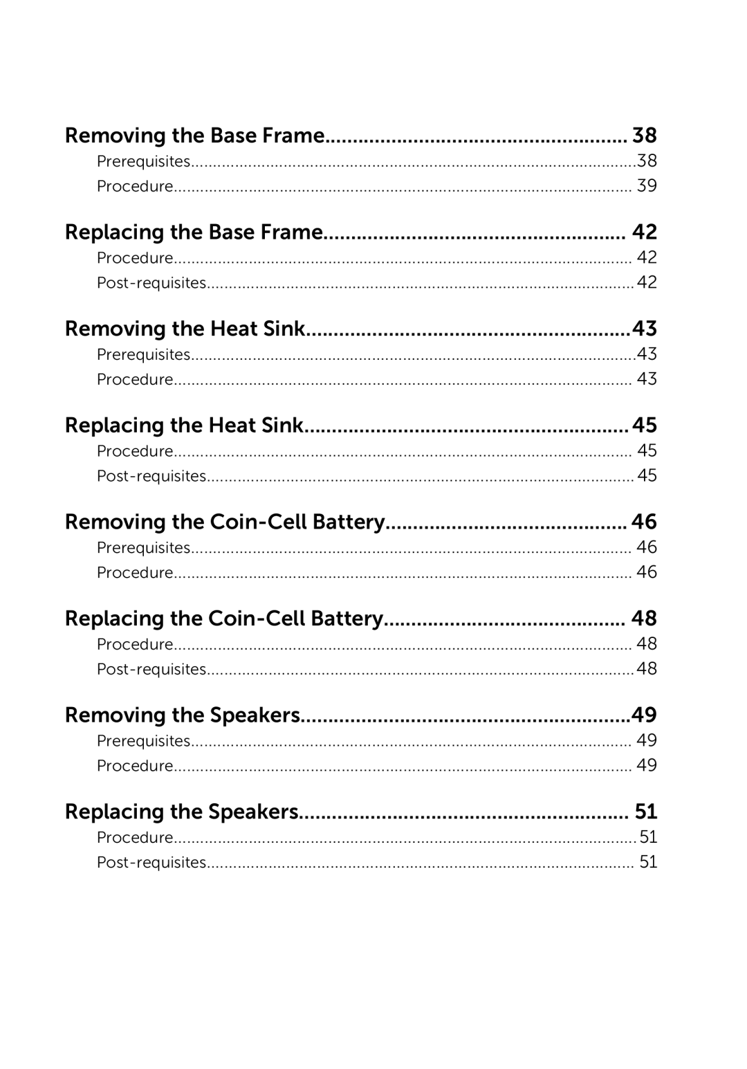 Dell 5000 Series owner manual Removing the Base Frame 