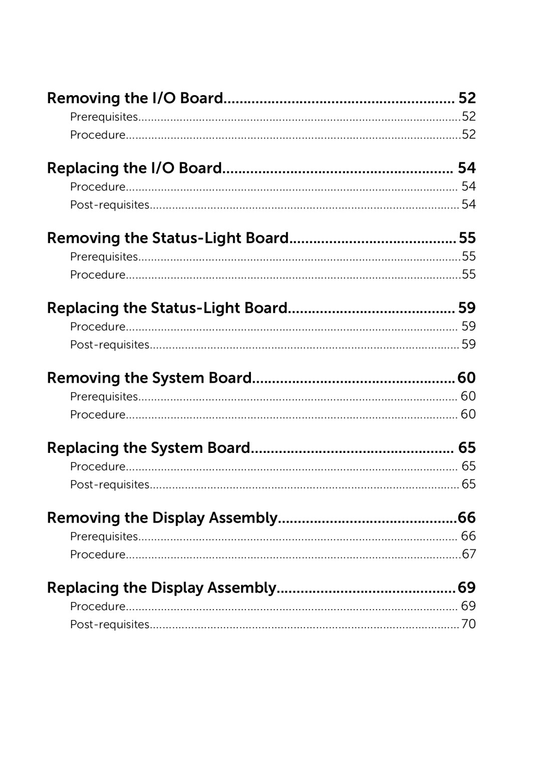 Dell 5000 Series owner manual Removing the I/O Board 