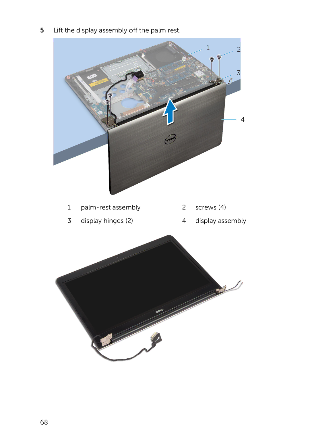 Dell 5000 Series owner manual Display assembly 