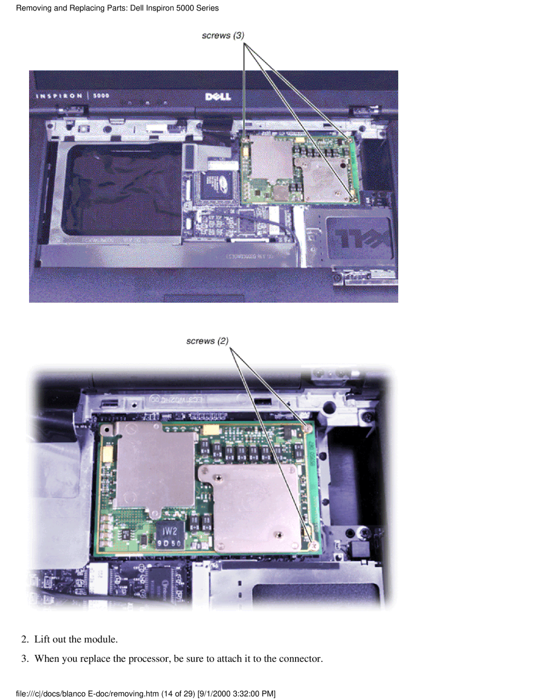 Dell warranty Removing and Replacing Parts Dell Inspiron 5000 Series 