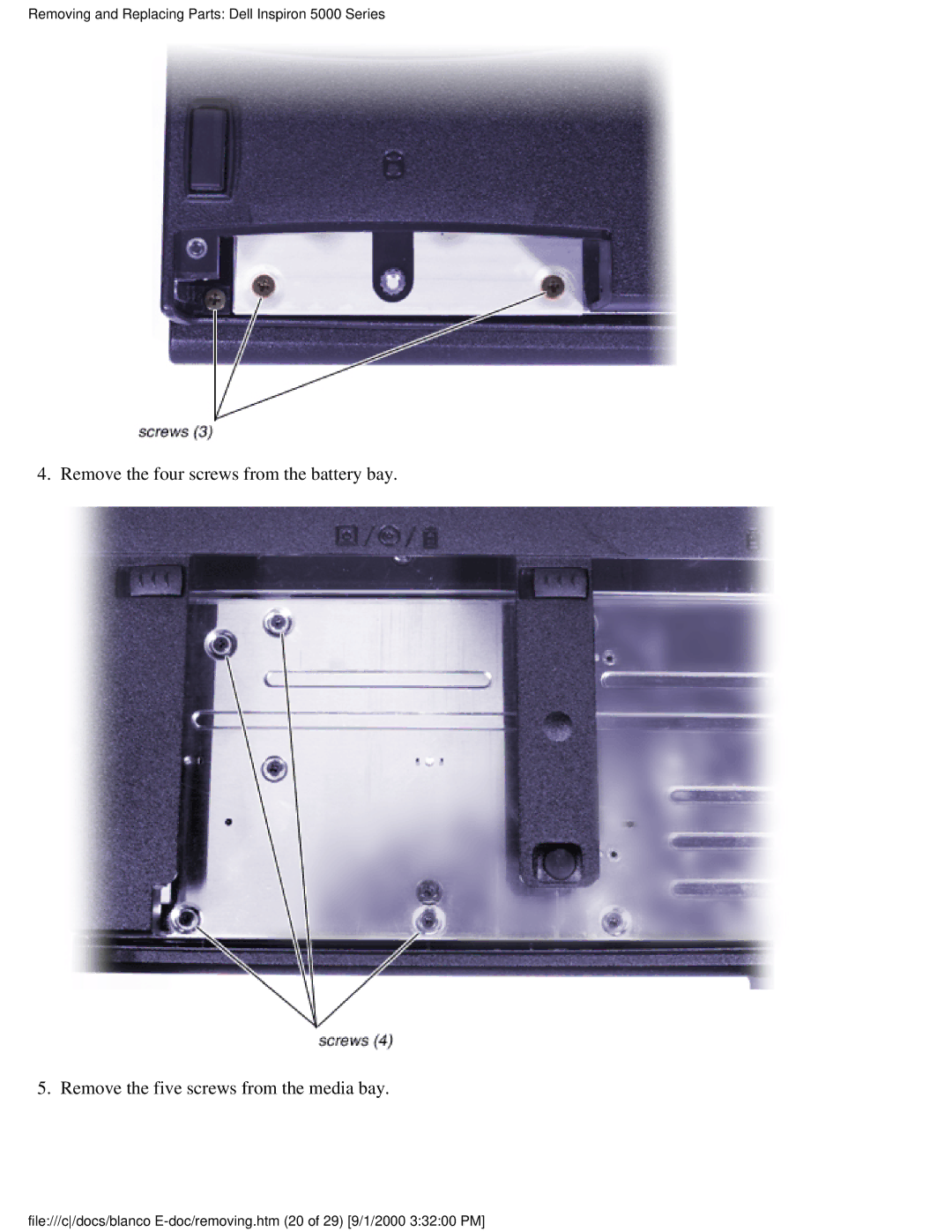 Dell warranty Removing and Replacing Parts Dell Inspiron 5000 Series 