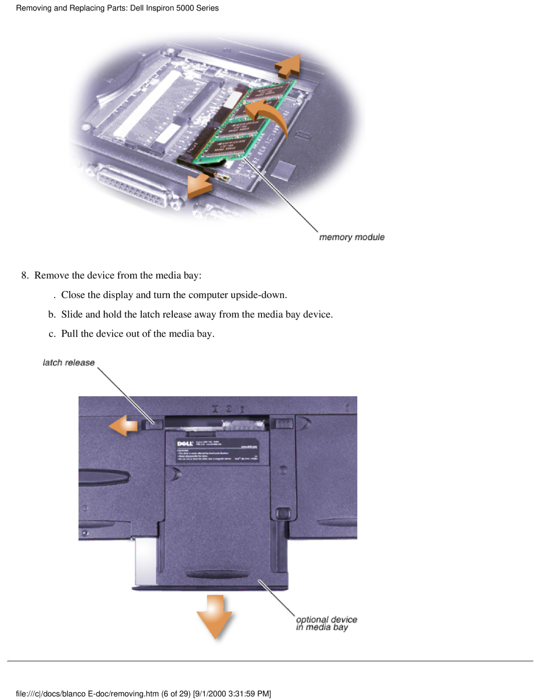 Dell warranty Removing and Replacing Parts Dell Inspiron 5000 Series 