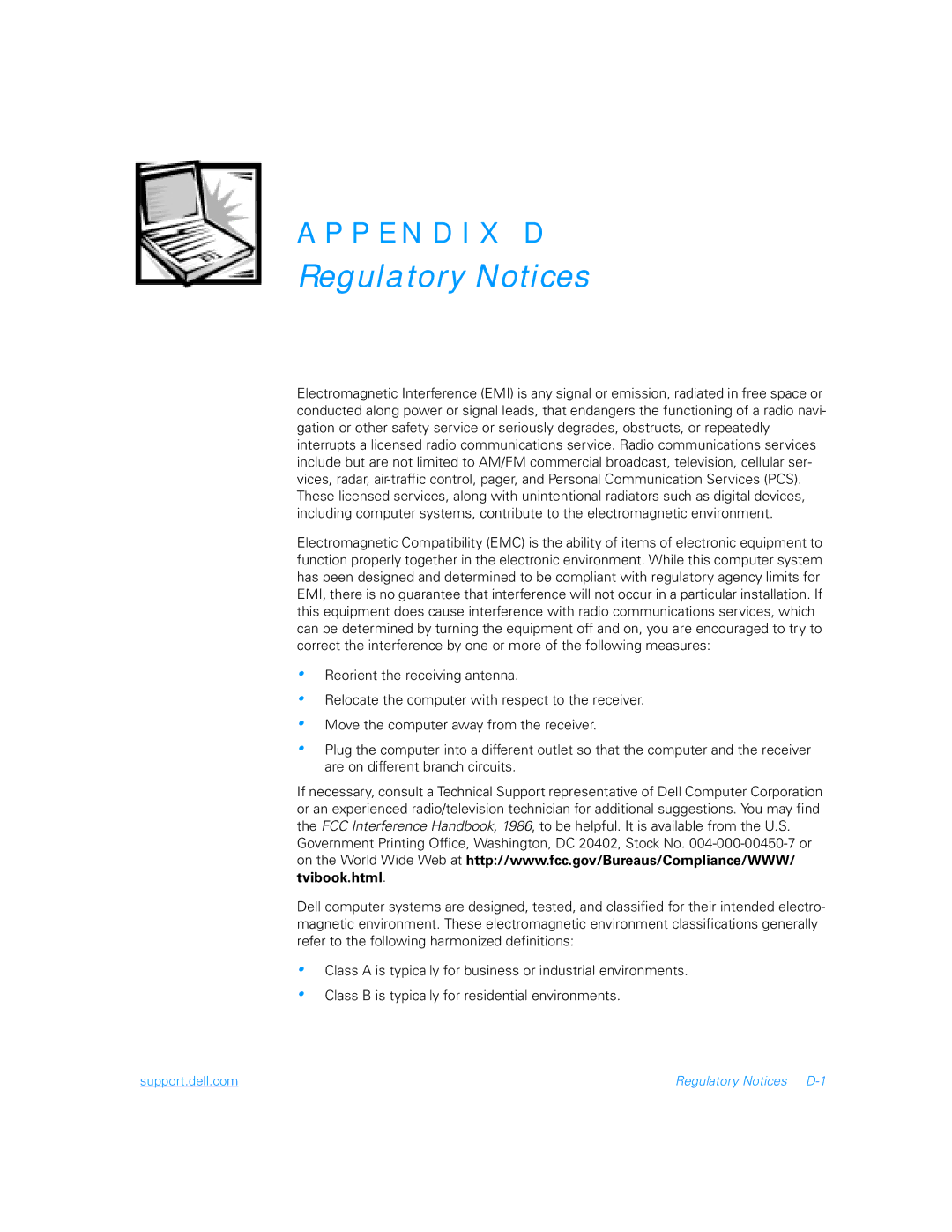 Dell 5000 manual Regulatory Notices 