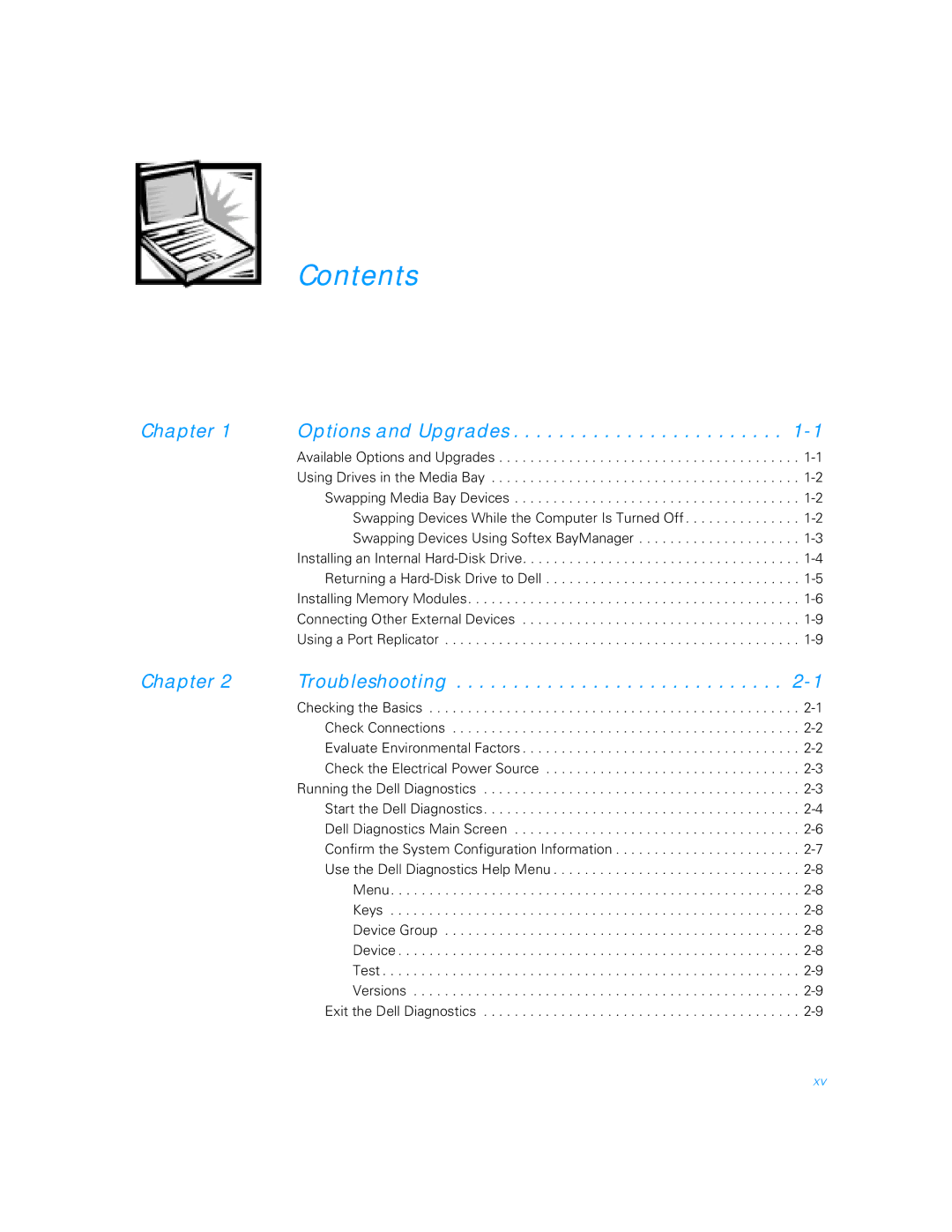 Dell 5000 manual Contents 