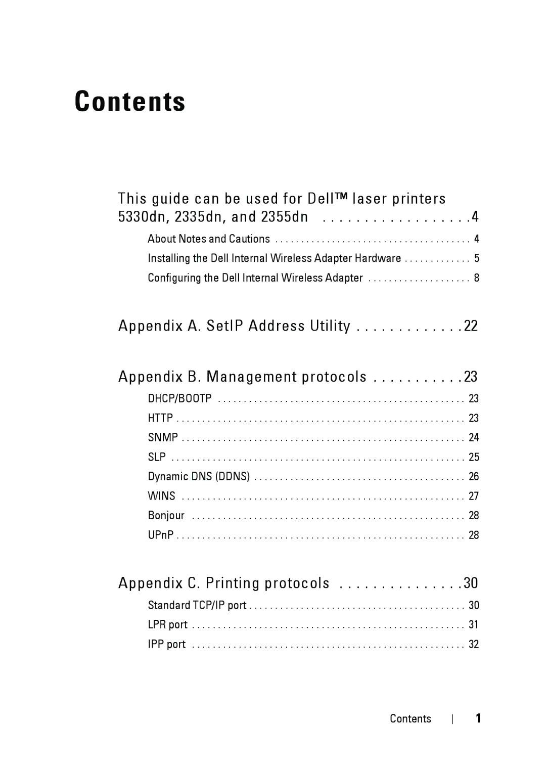 Dell 5002 manual Contents 